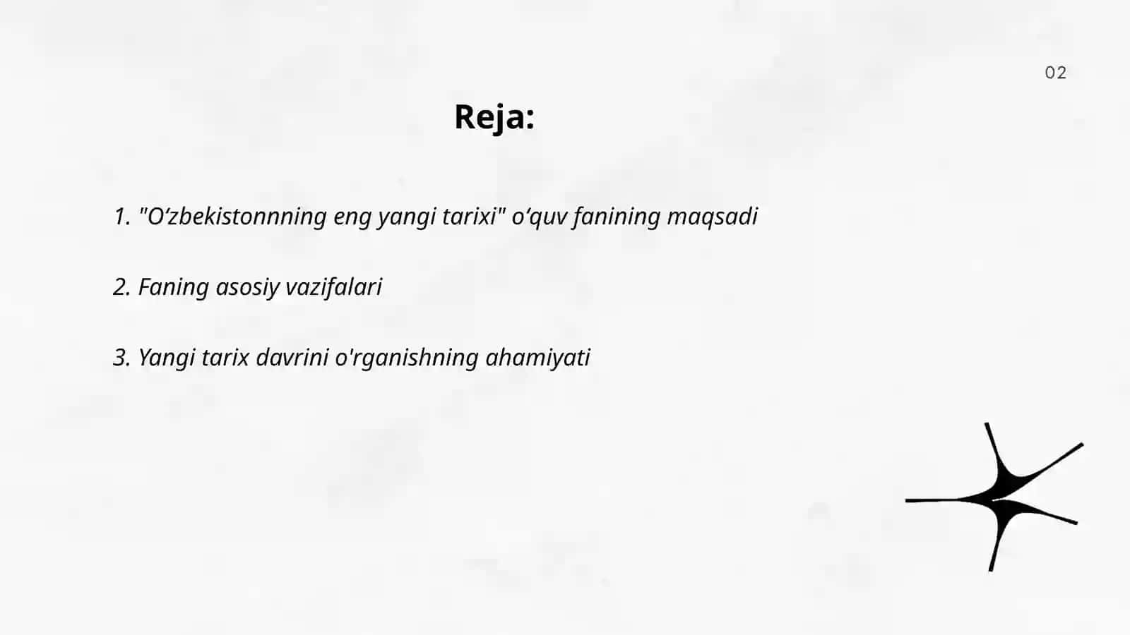 Oʻzbekistonnning eng yangi tarixi 2