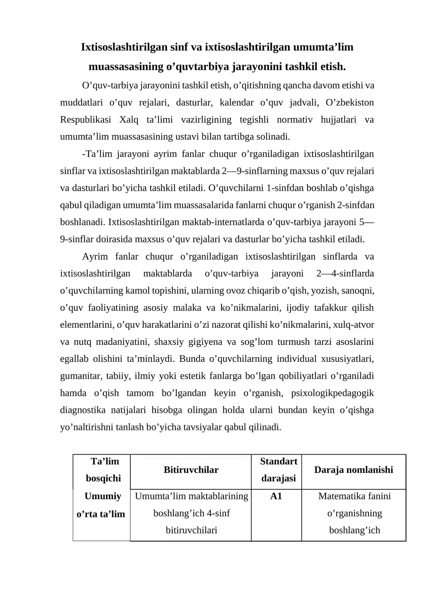 Ixtisoslashtirilgan boshlang’ich sinflarda matematika o’qitish 2