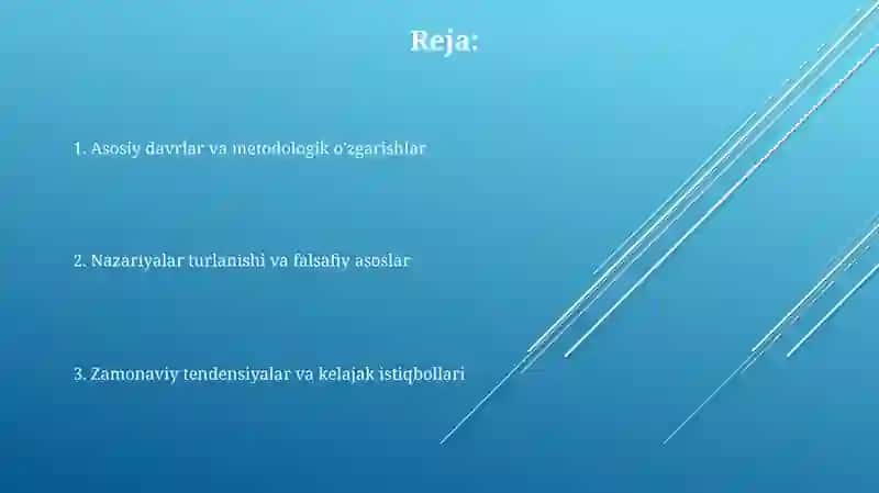 Tarix nazariyasi fanining rivojlanish bosqichlari 2
