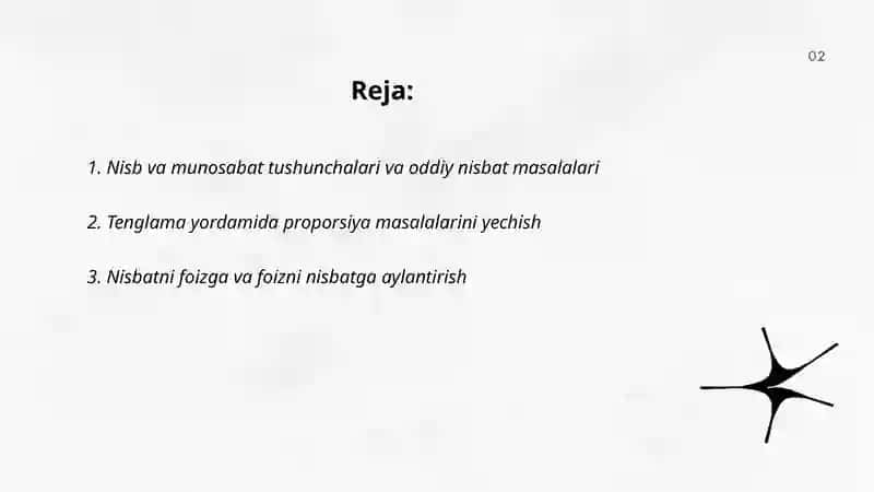 Nisbiy miqdorlarni hisoblash boʻyicha masalalar yechish 2