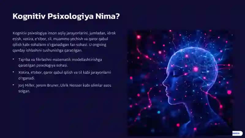 Kognitiv Psixologiyaning Zamonaviy Muammolari 2