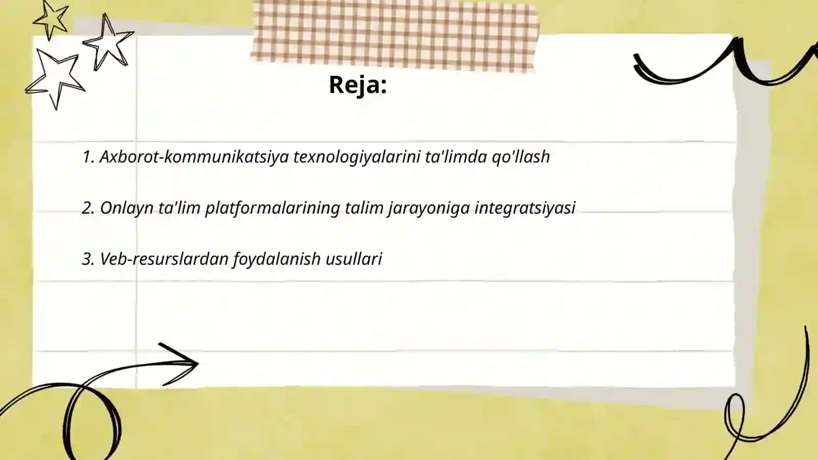 Texnologiya fanini o'qitish metodikasi fanining shakl va metodlari 2