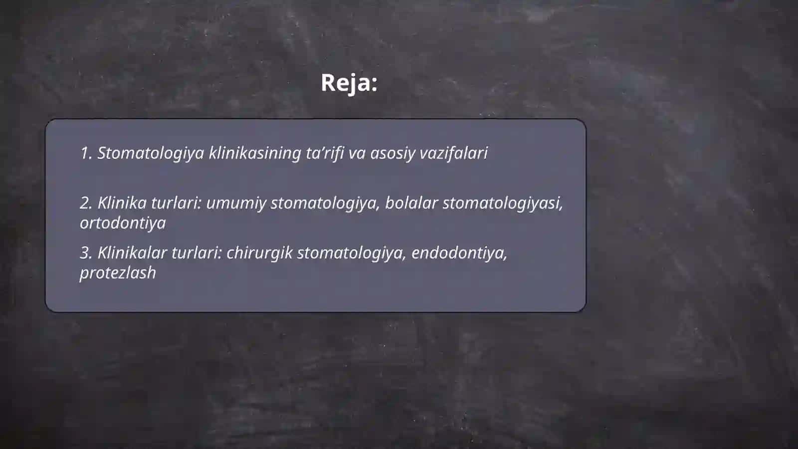 Stomatologiya klinikasi 2