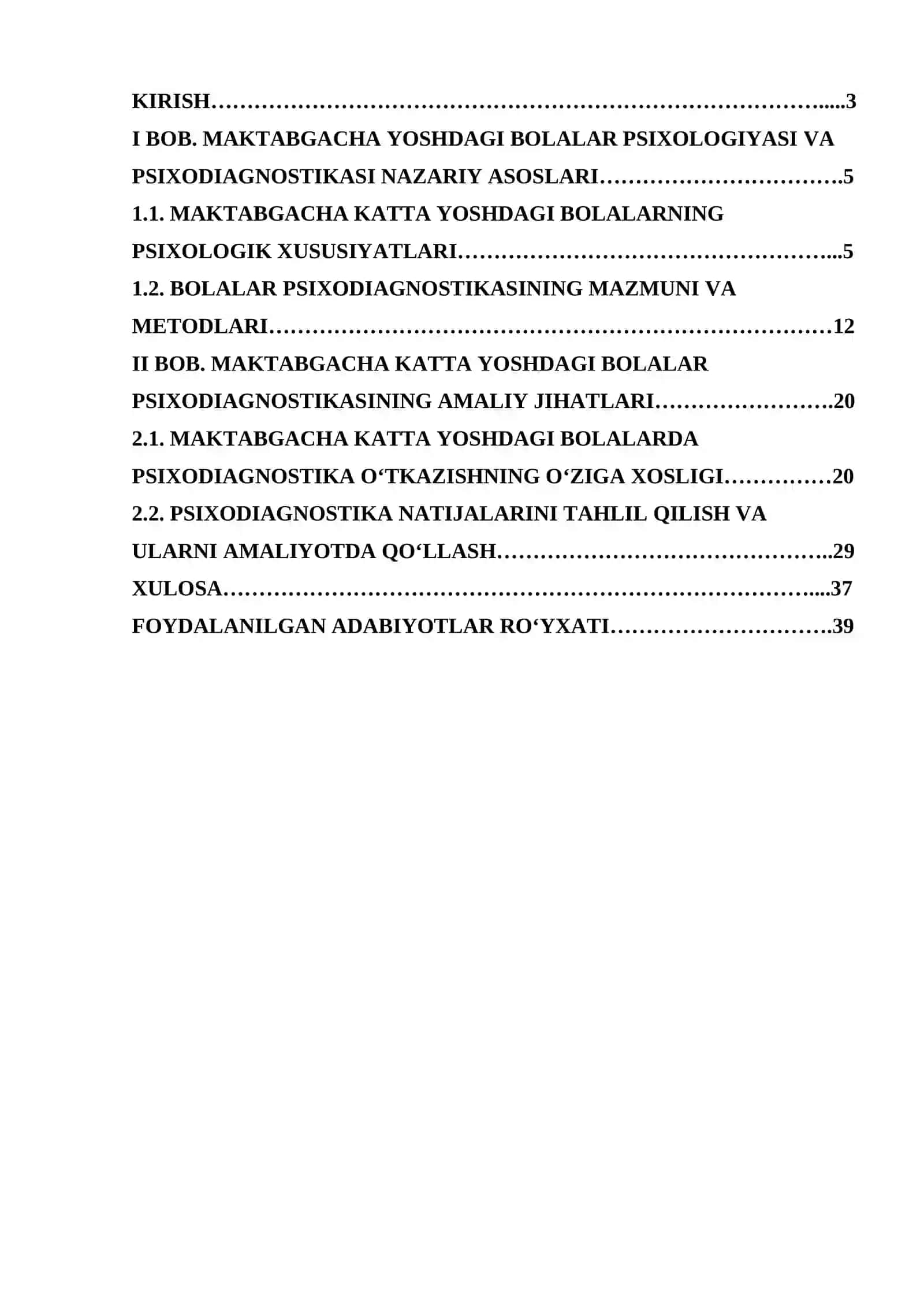 Maktabgacha katta yoshdagi bolalar psixodiagnostikasining o‘ziga xosligi 2