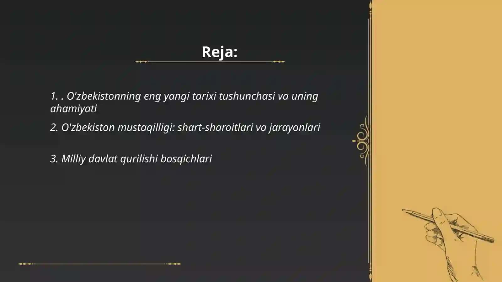 O'zbekistonning eng yangi tarixi 2