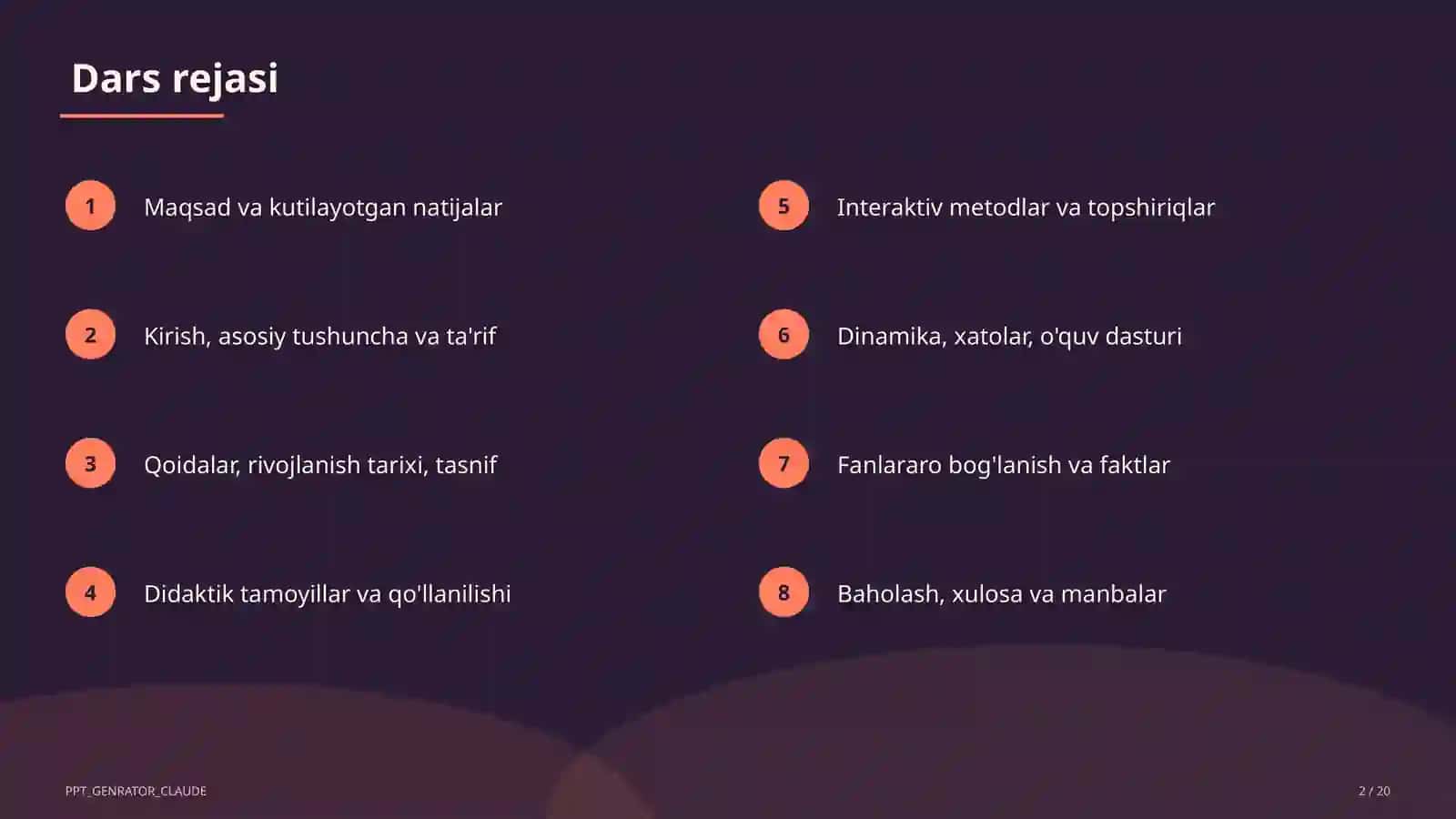 Viyet teoremasi (8-sinf) 2