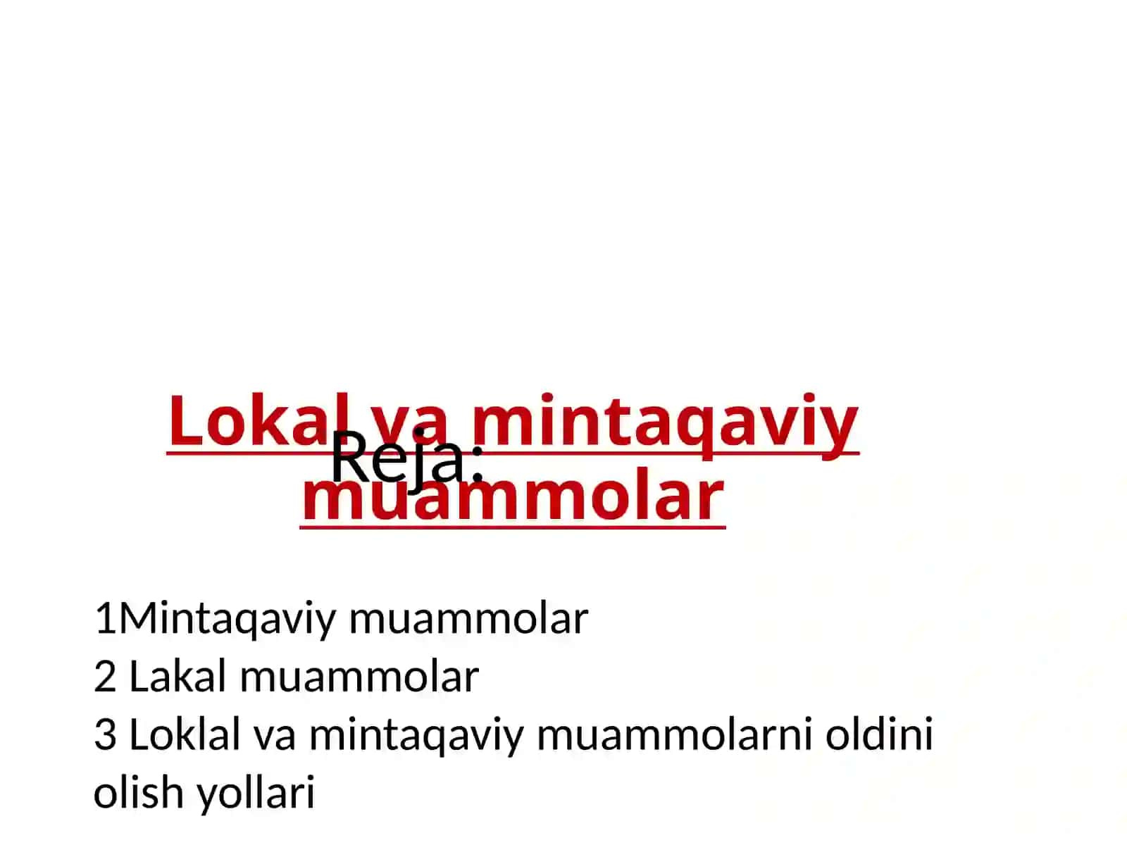 Lokalvamintaqaviymuammolar 2