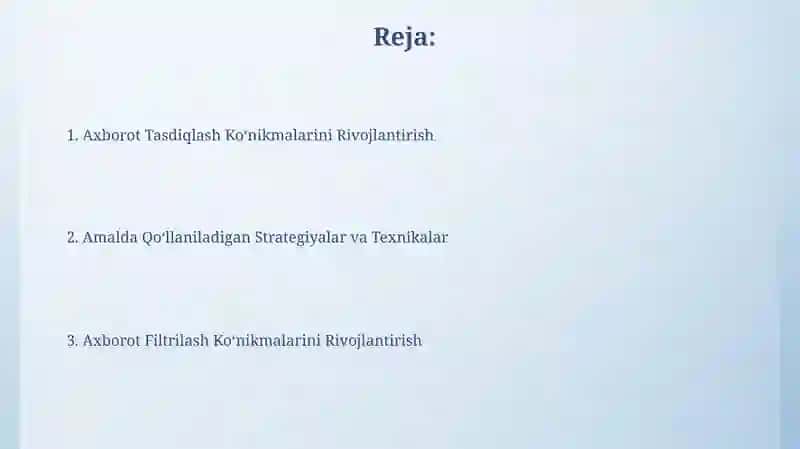 Axborotni Baholash Mezonlari 2