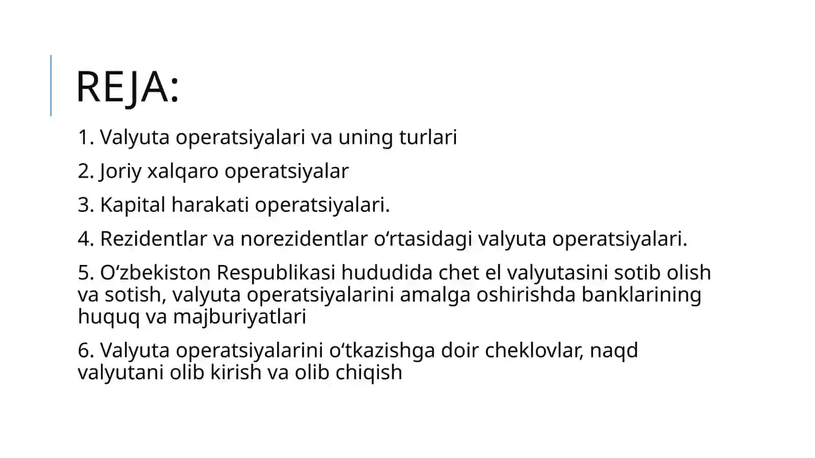 Xalqaro valyuta operatsiyalari 2