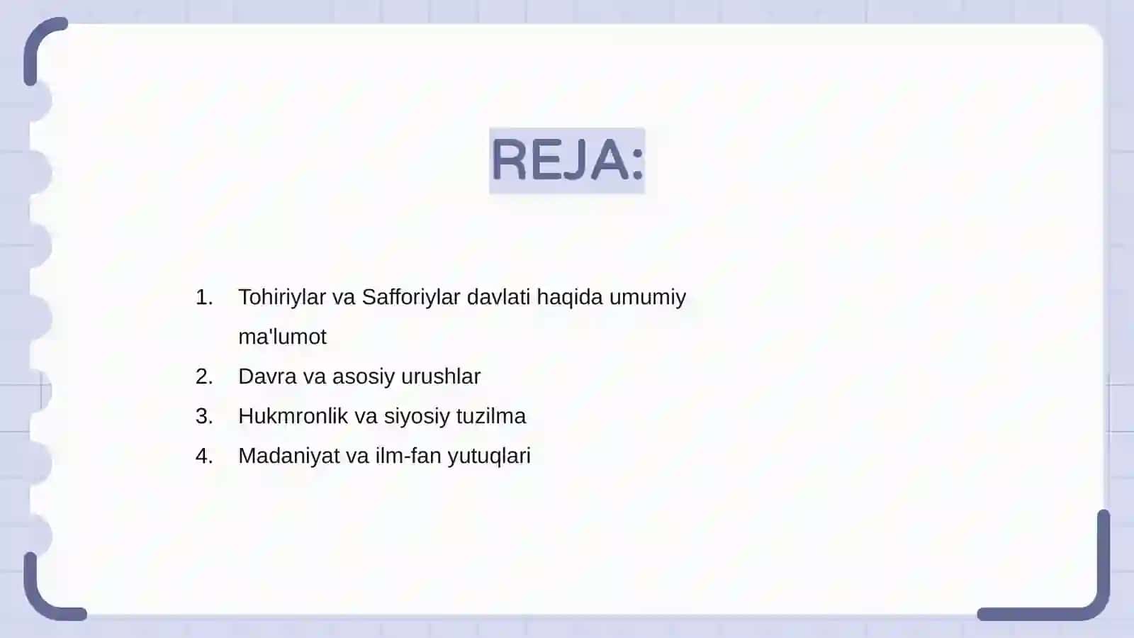 Tohiriylar va safforiylar davlati 2