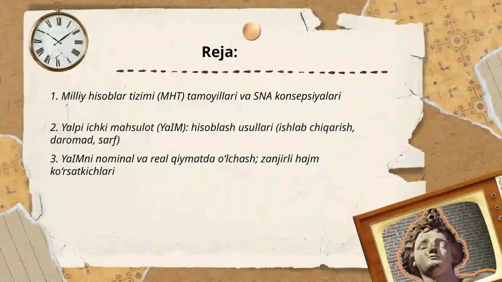 Milliy hisoblar tizimi va makroiqtisodiy ko‘rsatkichlar tizimi 2
