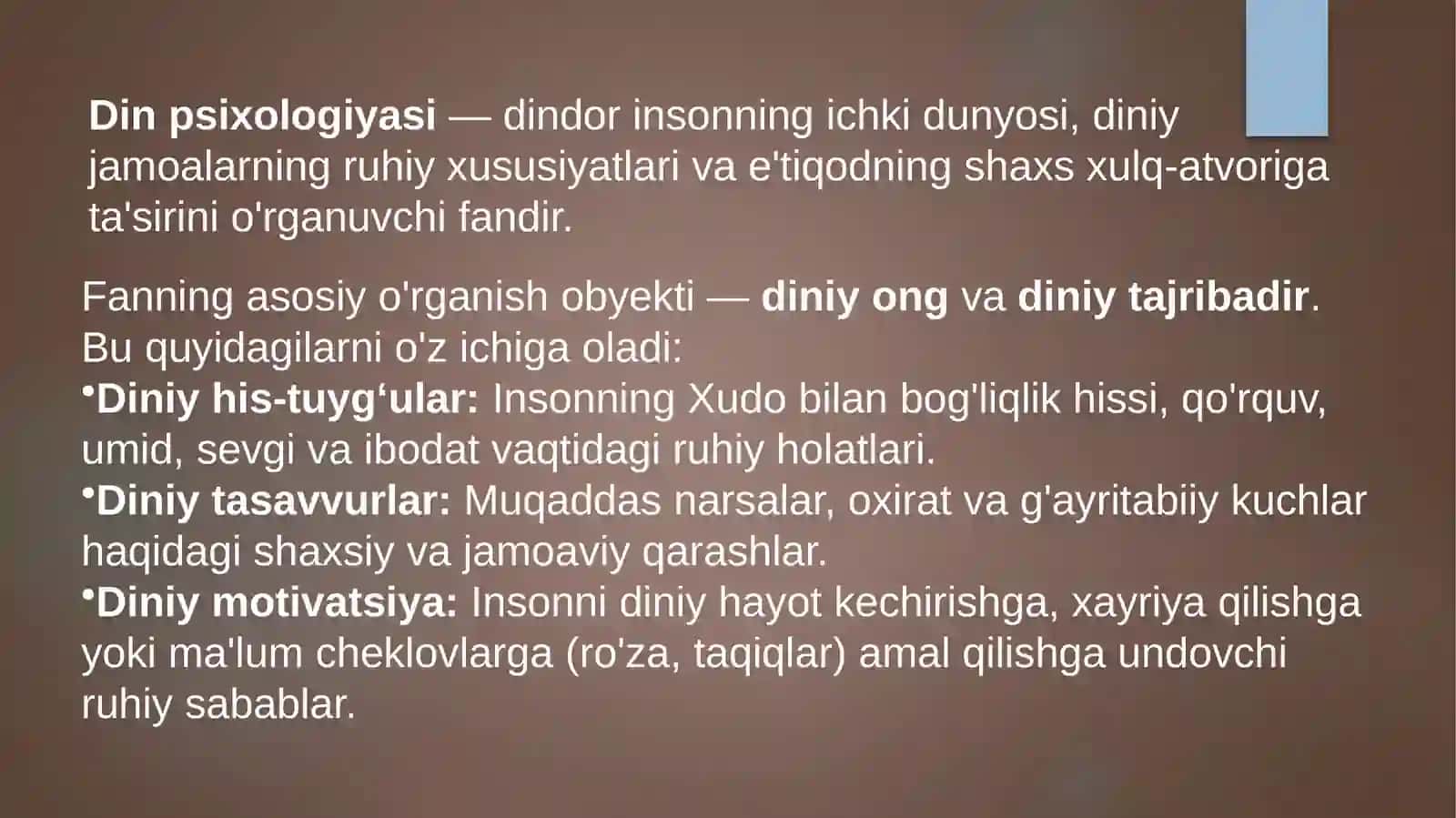 Din psixologiyasi 2
