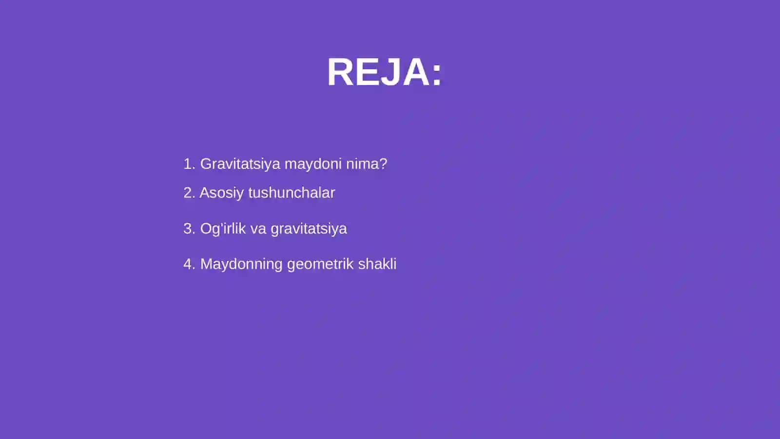 Gravitatsiya maydoni 2