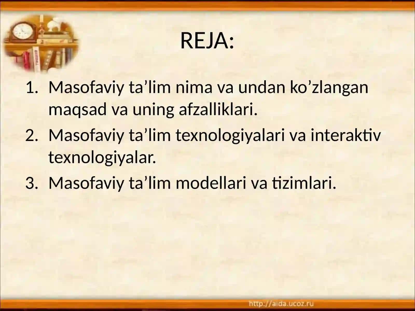 MASOFALI TA’LIM TEXNOLOGIYALARI 2