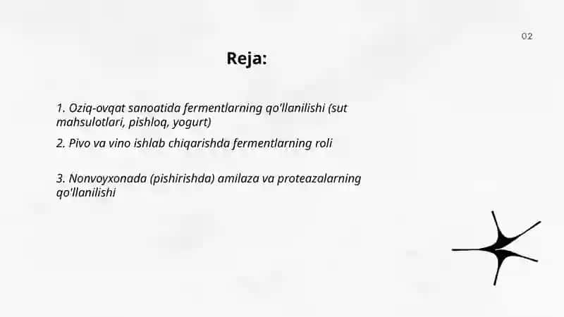 Fermentlarni qo'llanilishi 2