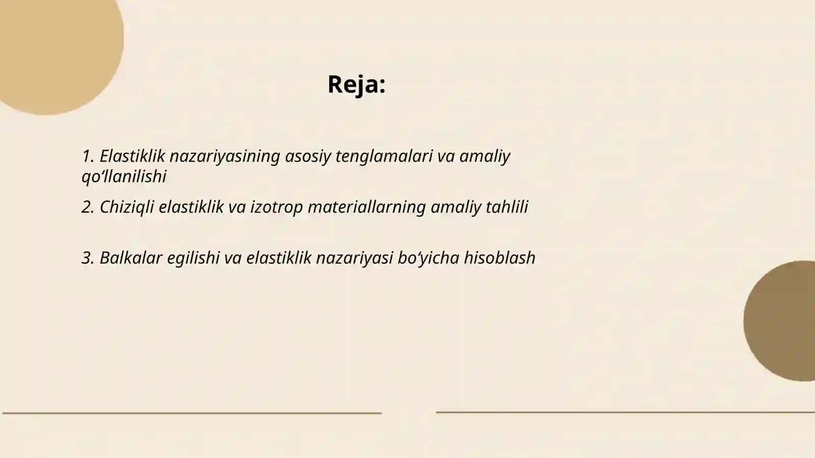 Elastiklik nazariyasini amaliyotda qo‘llash 2