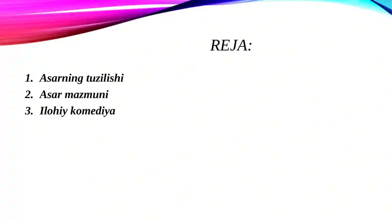Dante Aligeri. Ilohiy komediya 2