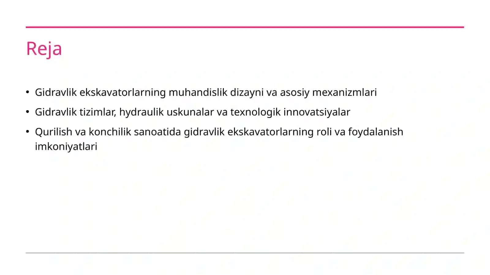 Gidravlik ekskavatorlar konstruksiyasini o'rganish 2