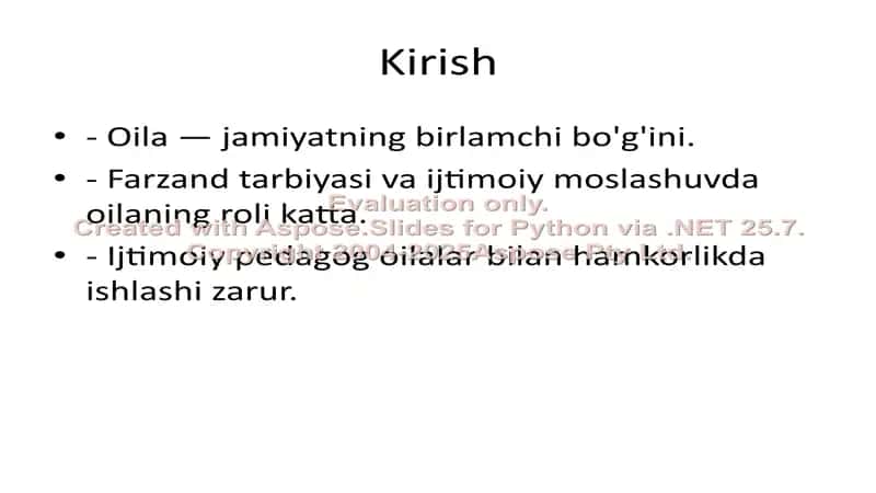 Oila bilan ijtimoiy pedagogik faoliyat 2