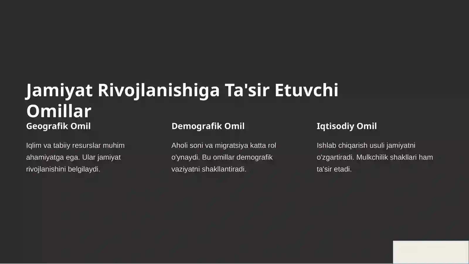 Jamiyat: Ta'rif va Rivojlanish Bosqichlari 2