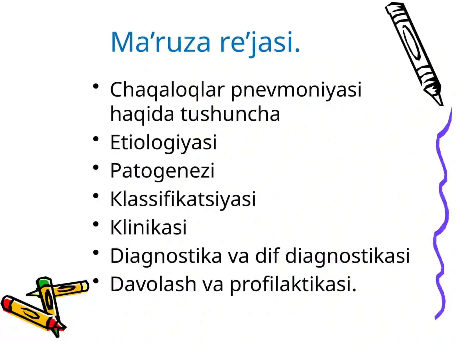 Infeksion genezli nafas a’zolar kasalliklari.Chaqaloqlar pnevmoniyasi 2