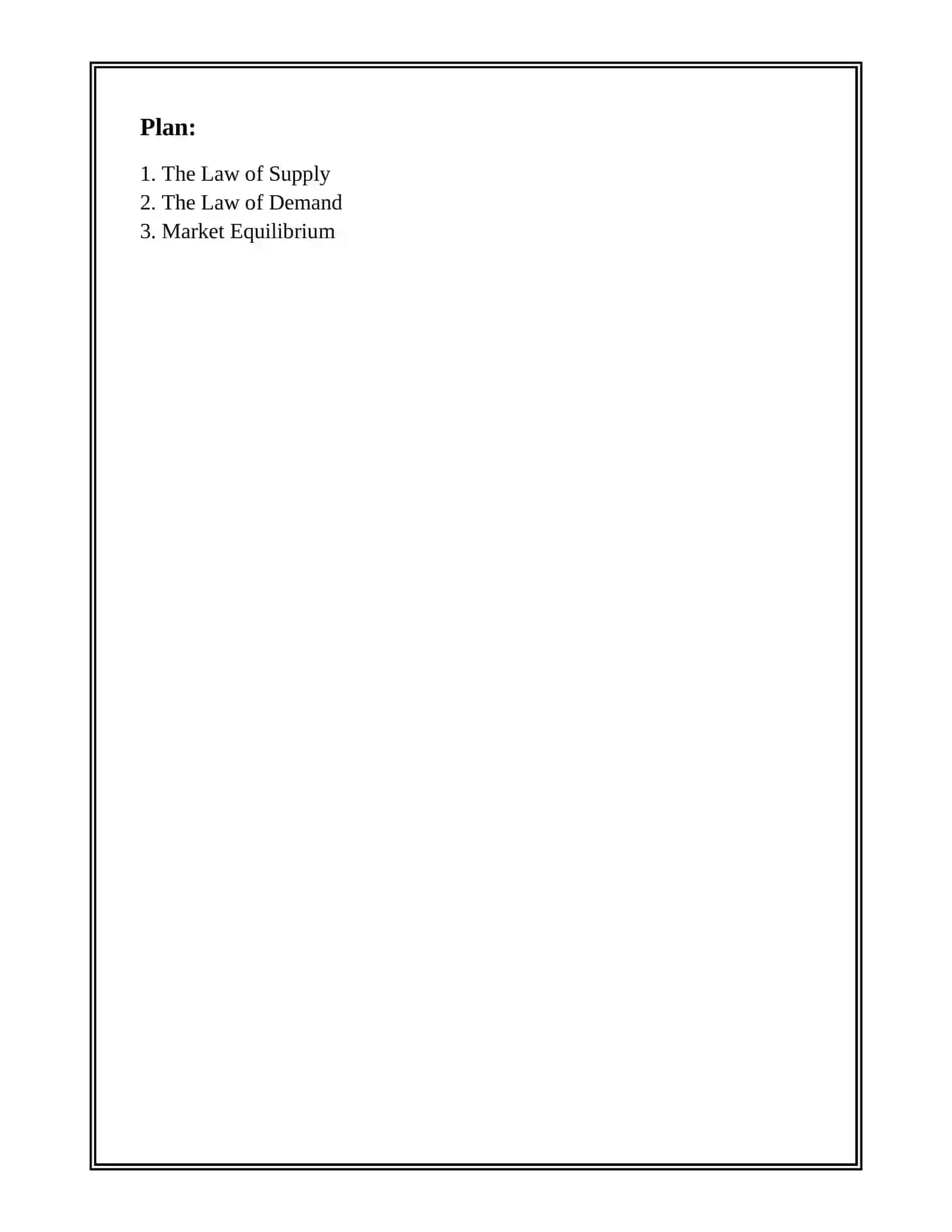 SUPPLY AND DEMAND 2