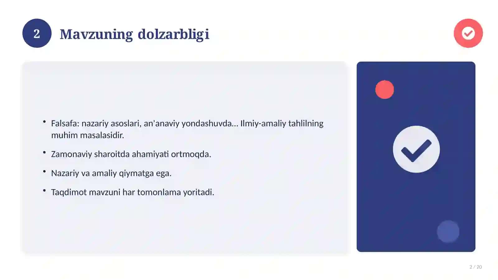 Falsafa: nazariy asoslari, an'anaviy yondashuvda (Esse) 2