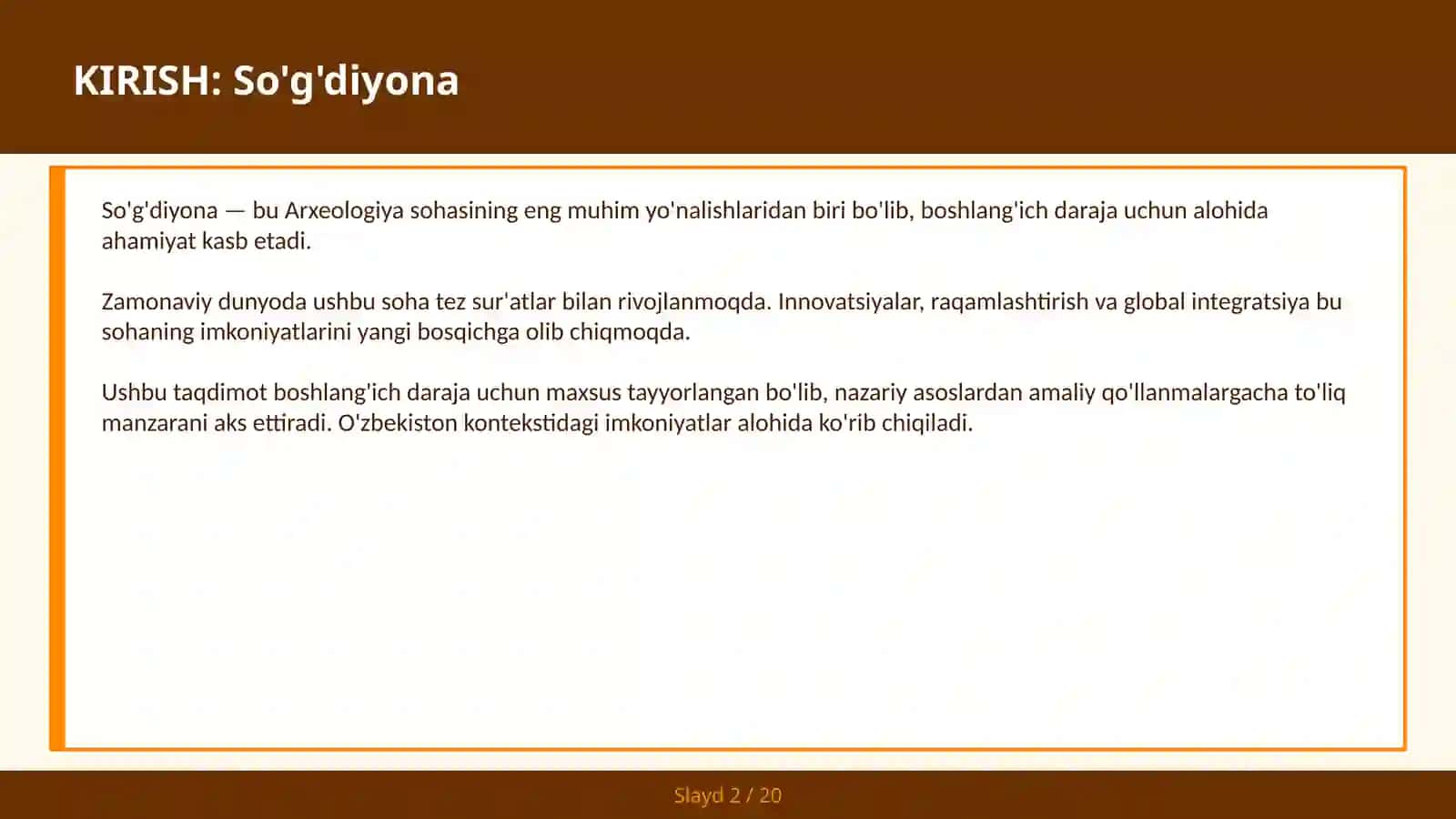SO'G'DIYONA 2