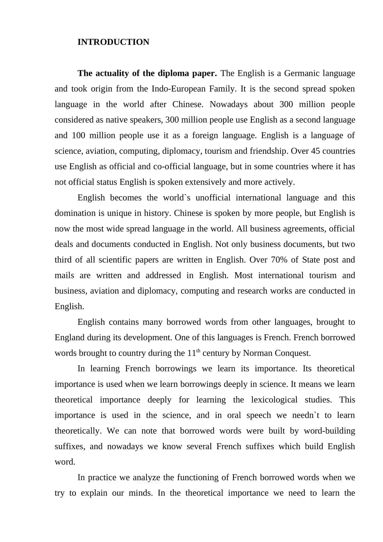 The Influence of French Language on English 2