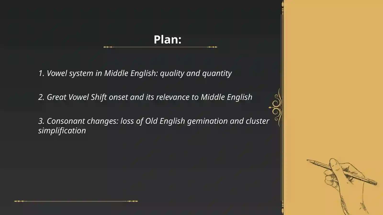 Middle english period, Phonetic and lexics 2