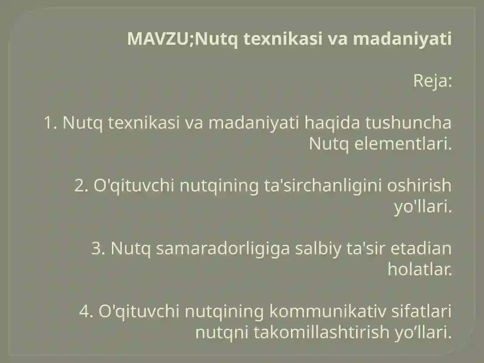 Nutq texnikasi va madaniyati 2