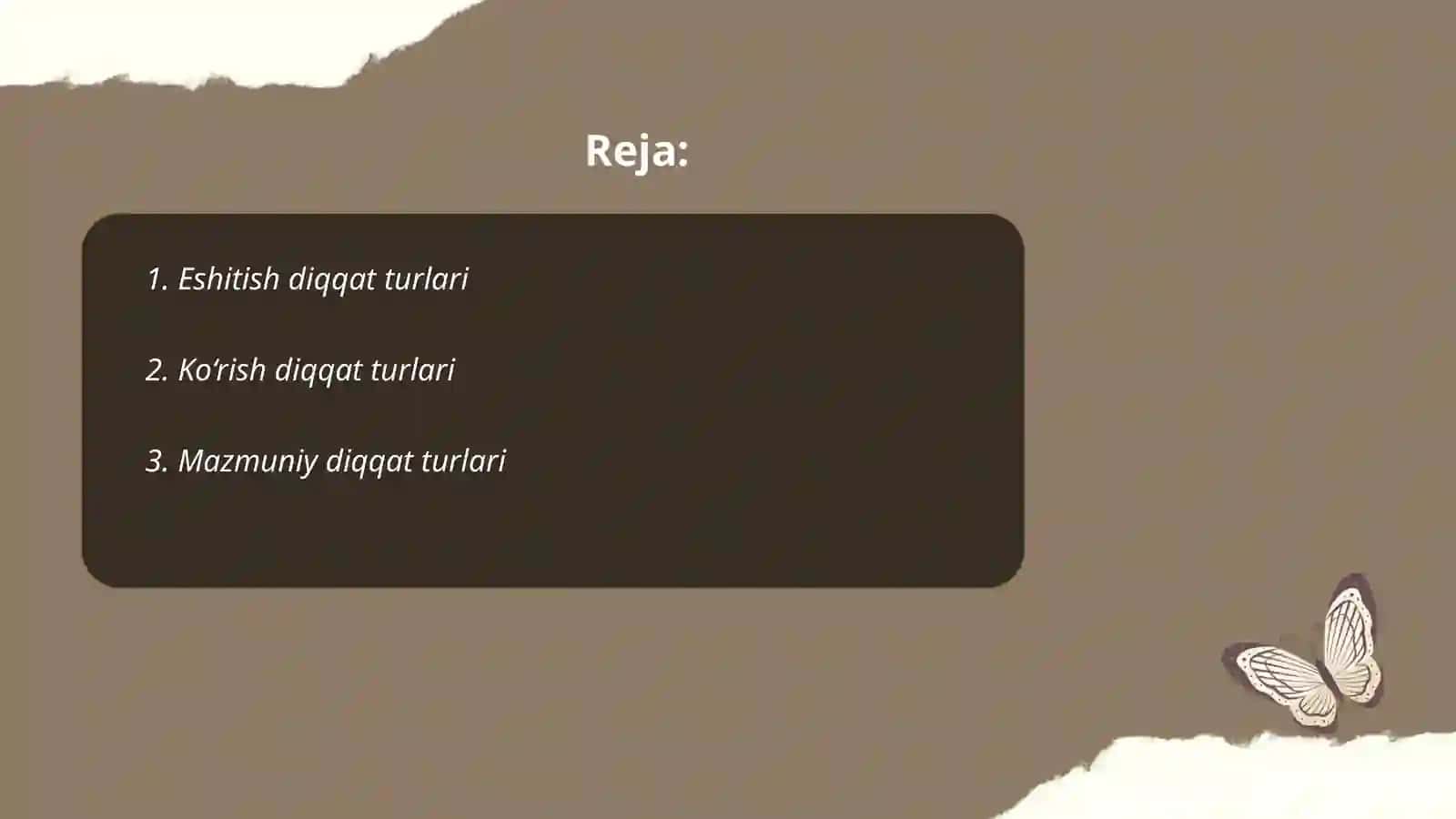 Diqqat turlari 2
