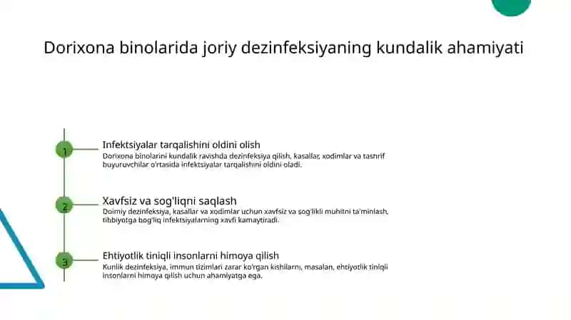 Dorixonamuassasalaribinolaridajoriykundalikdezinfeksiya 2