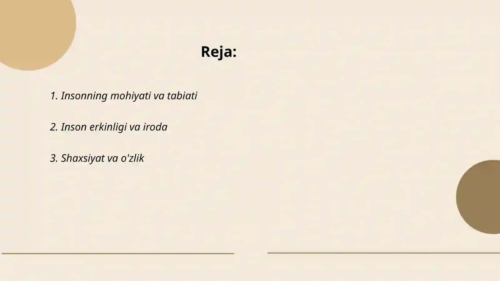Inson falsafasi 2