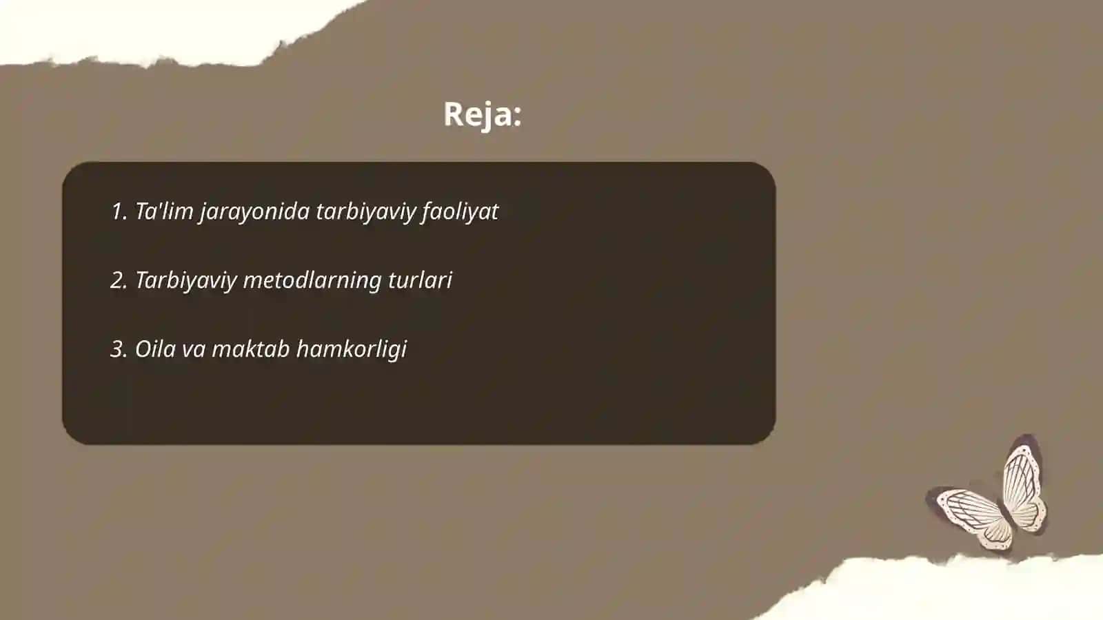 Tarbiyaviy Faoliyat Metodikasi 2