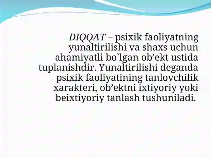 Diqqat turlari 2
