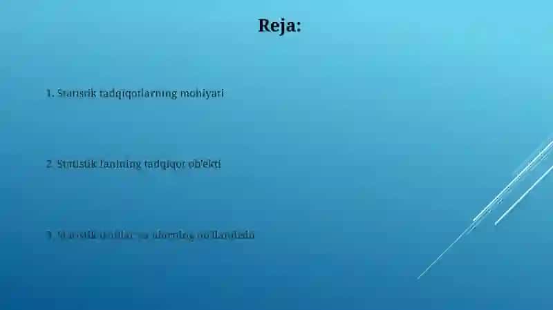 Aholi statistikasining o‘rganish obekti va uning mohiyati 2