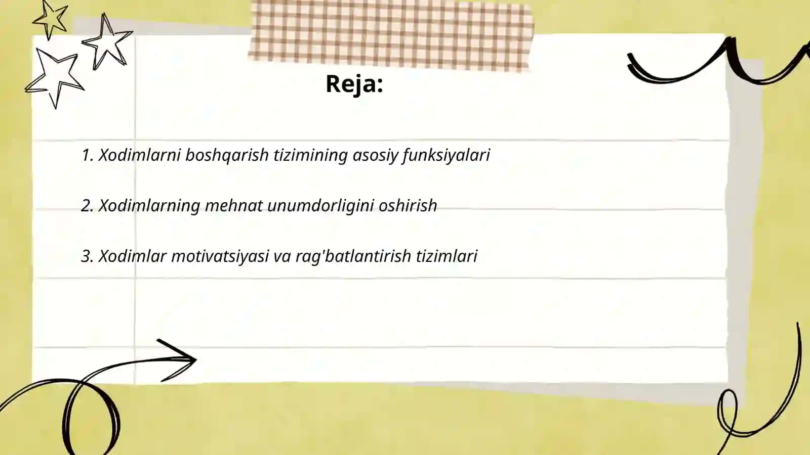 Xodimlarni boshqarish tizimi 2