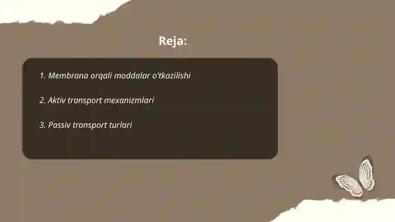 Membrana transporti 2