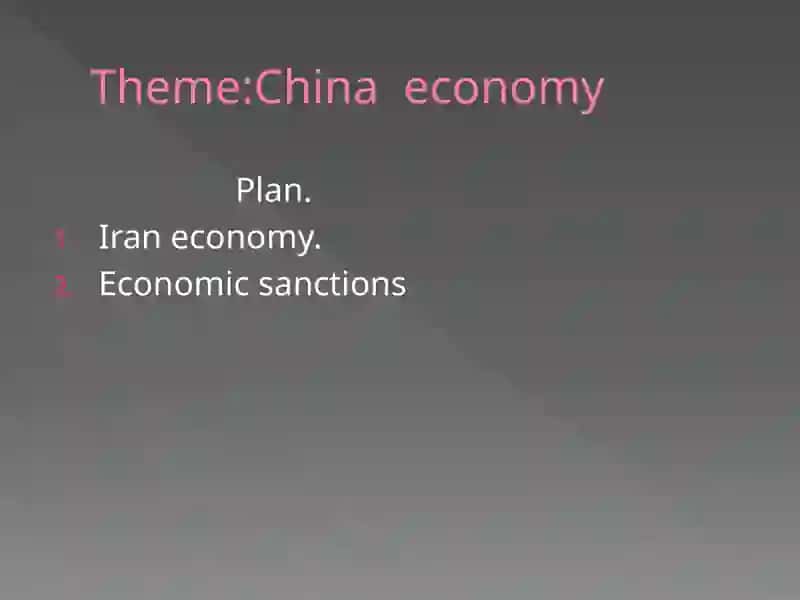 Iran economy 2
