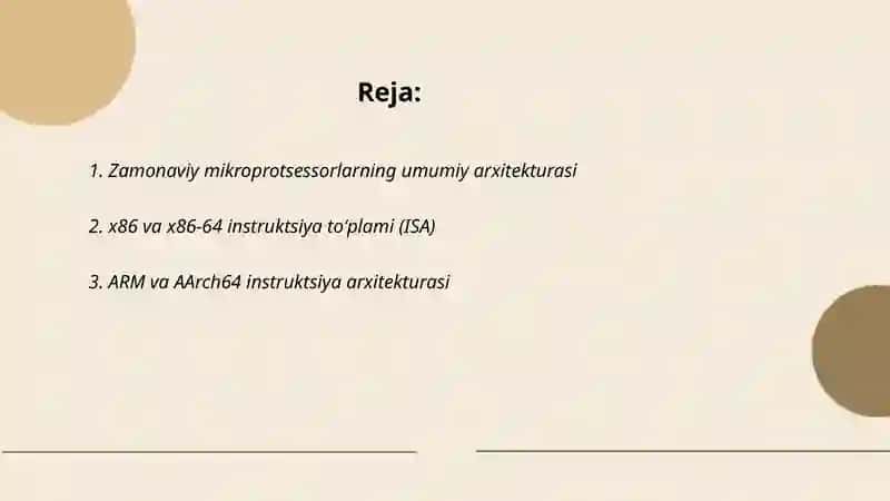 Zamonaviy mikroprotsessorlar 2