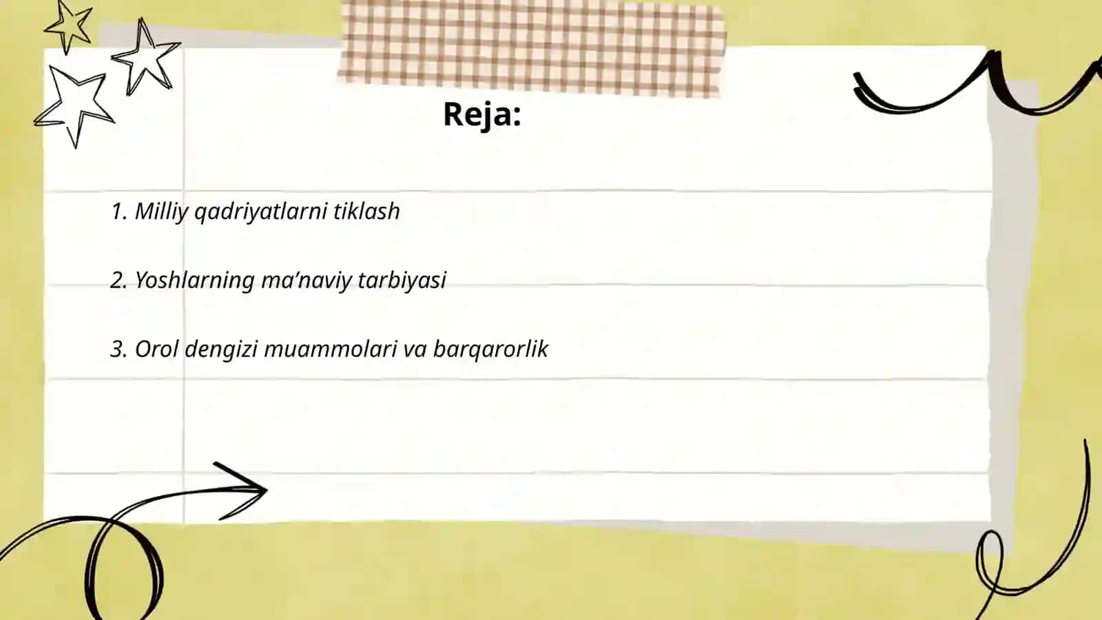 Milliy qadriyatlarni tiklash 2