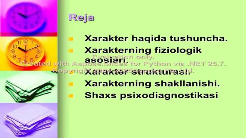 Xarakter haqida tushuncha 2