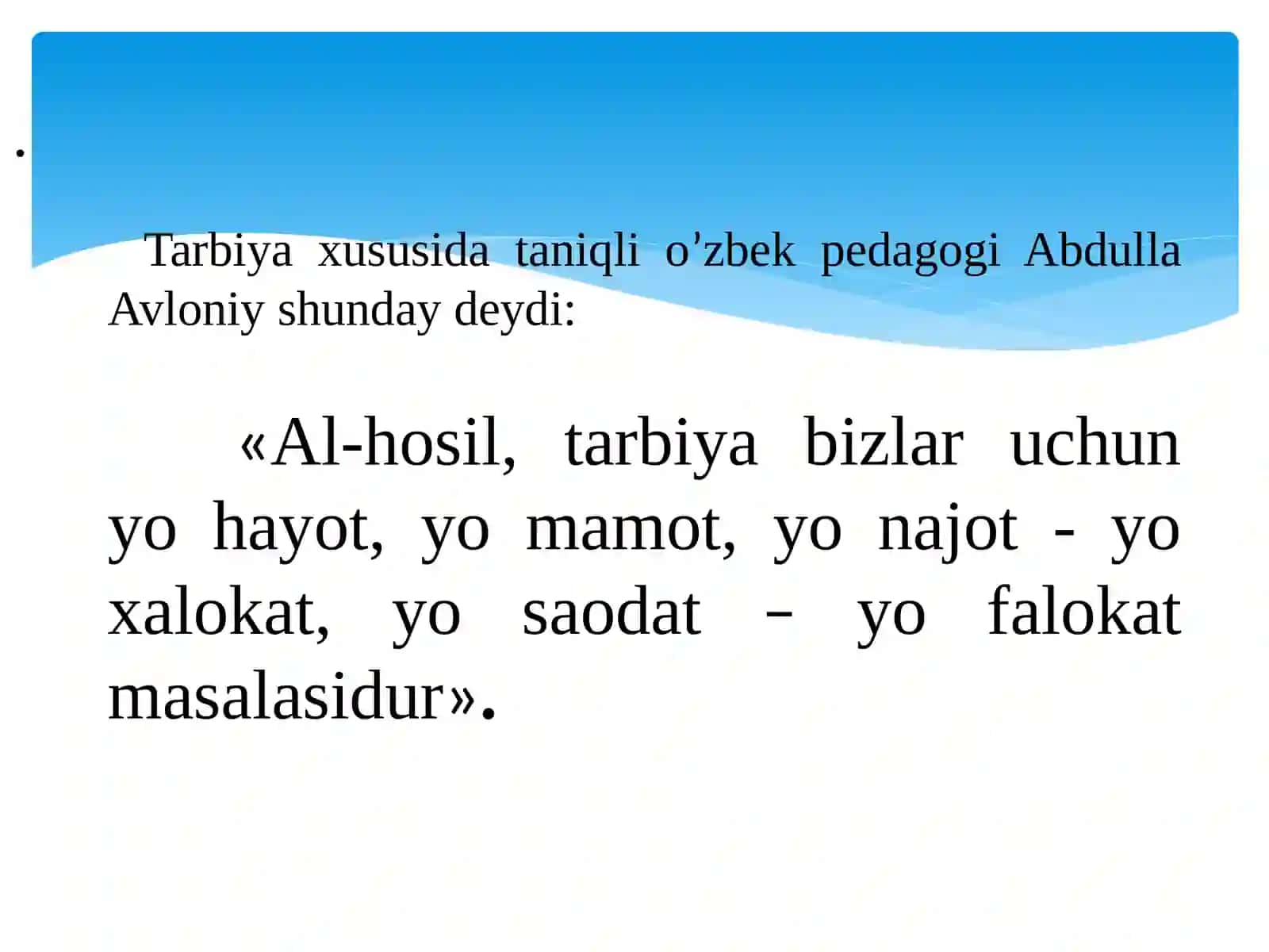 Yangilanayotgan O’zbekistonda ma’naviy tarbiyaning o’ziga xos xususiyatlari 2