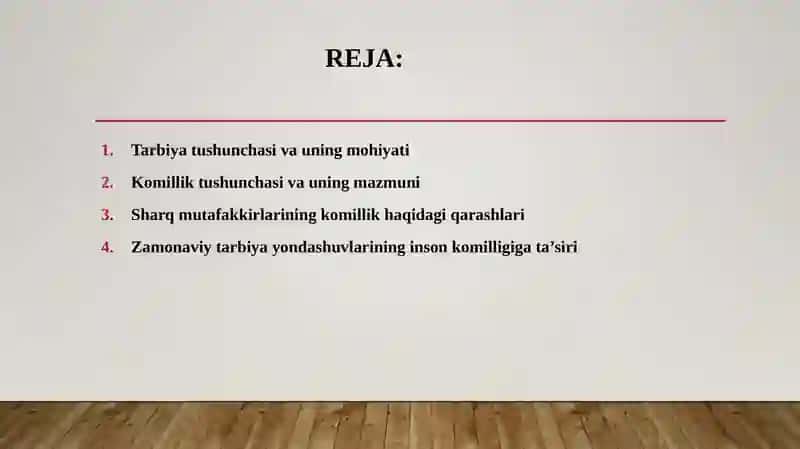 Tarbiya insonnikomillikka eltuvi chi ilm sifatida 2