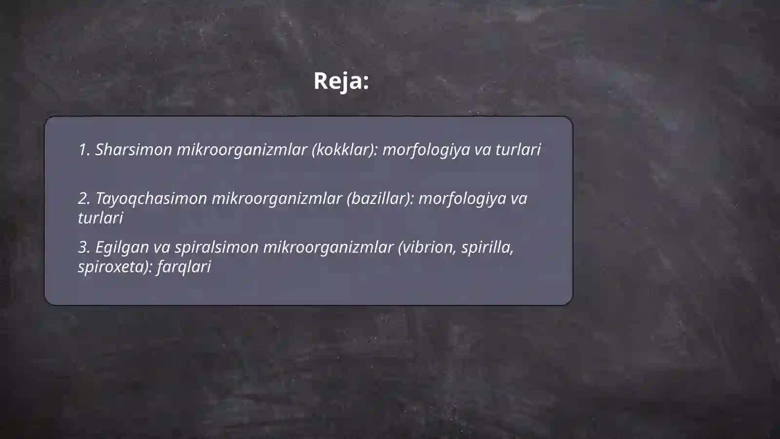 Mikroorganizmlar morfologiyasi 2