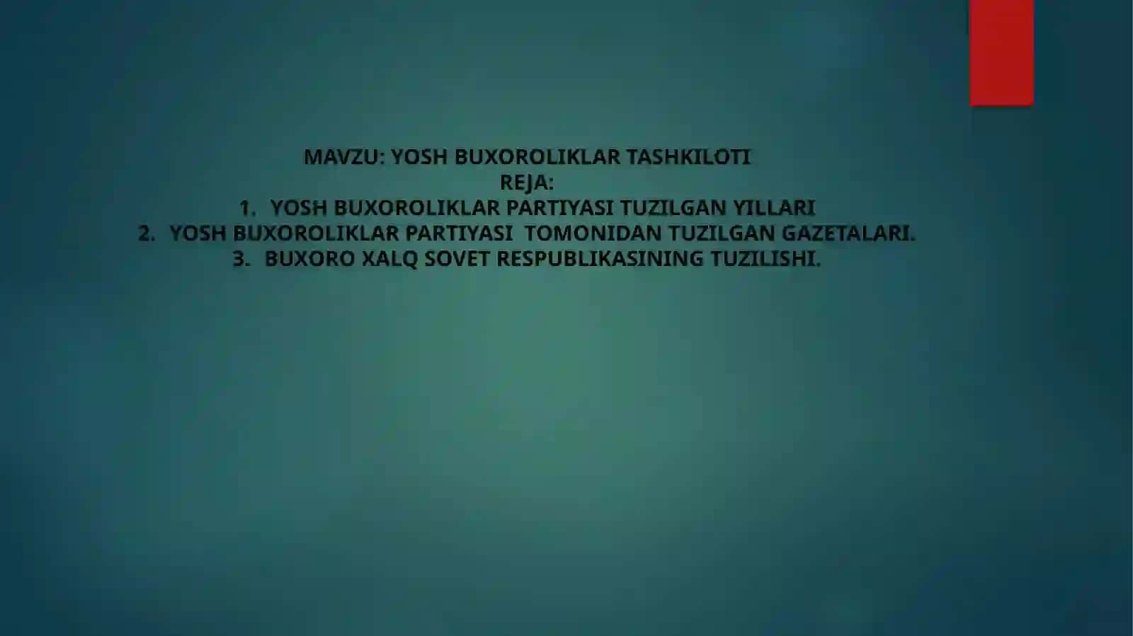 YOSH BUXOROLIKLAR TASHKILOTI 2