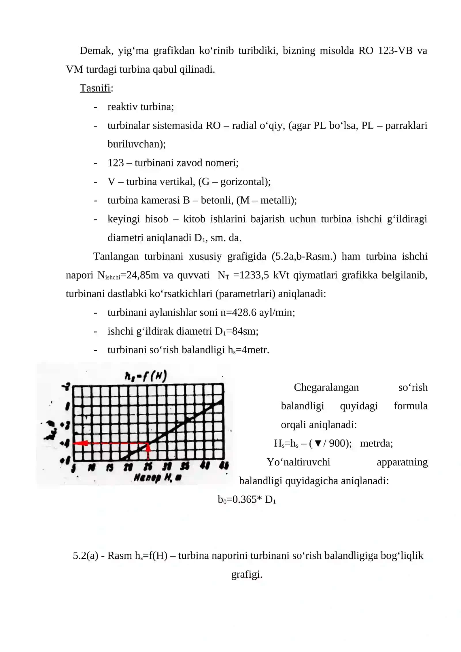 Universal xarakteristika va xususiy grafiklar 2