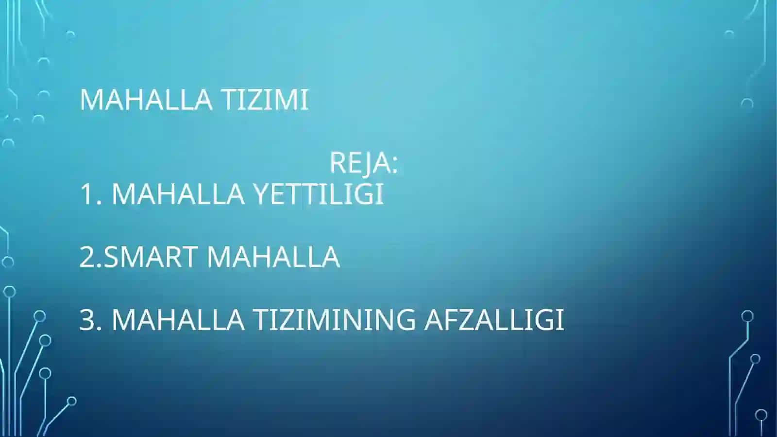 MAHALLA TIZIMI 2
