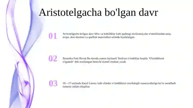 Botanika Fani Rivoji 2
